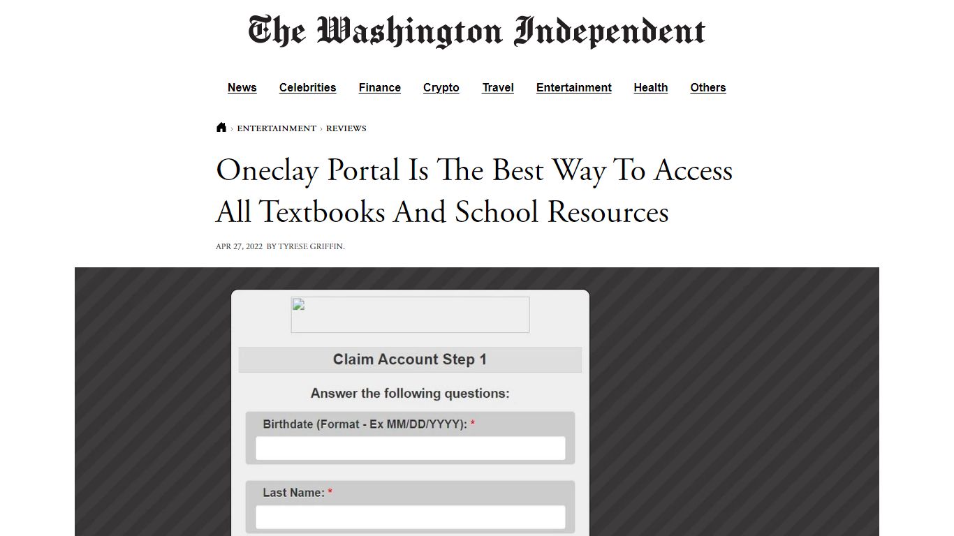 Oneclay Portal Is The Best Way To Access All Textbooks And School Resources